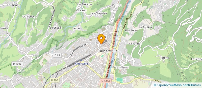 localisation de l'entreprise SCI DES ARCADES  ALBERTVILLE