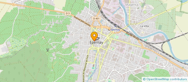 localisation de l'entreprise SCI DES ARCADES  EPERNAY