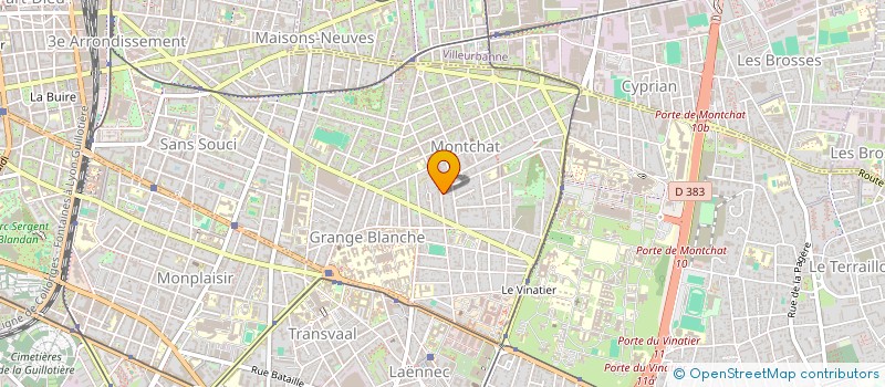 localisation de l'entreprise SCI DES ARCHERS  LYON