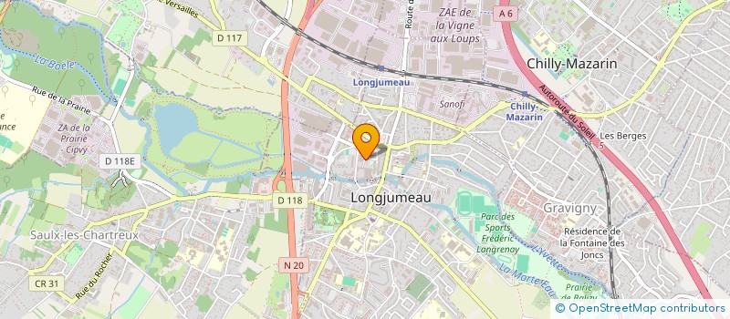 localisation de l'entreprise SCI DES ARCHIVES à LONGJUMEAU