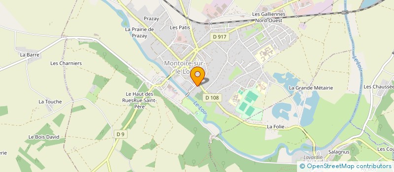 localisation de l'entreprise SCI DES ARCS  MONTOIRE-SUR-LE-LOIR
