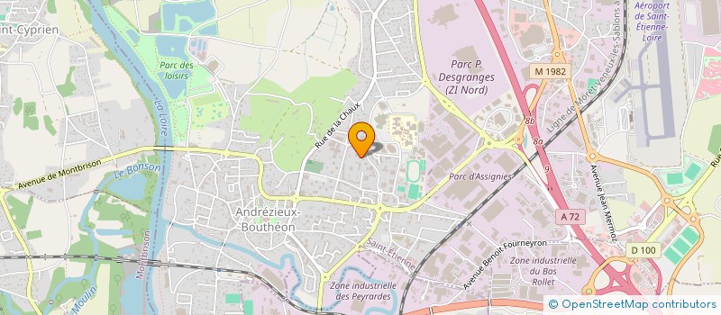 localisation de l'entreprise SCI DES ARCS  ANDREZIEUX-BOUTHEON