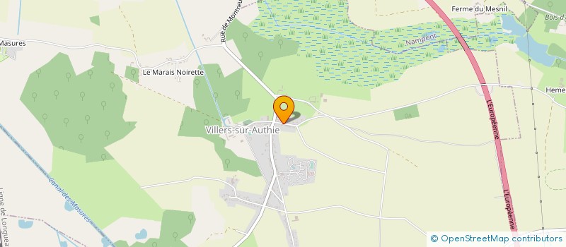 localisation de l'entreprise SCI DES AROMES  VILLERS-SUR-AUTHIE