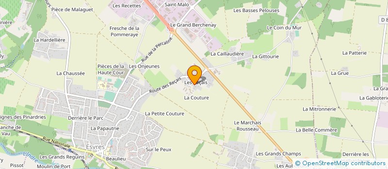 localisation de l'entreprise SCI DES ARPAJONS  ESVRES