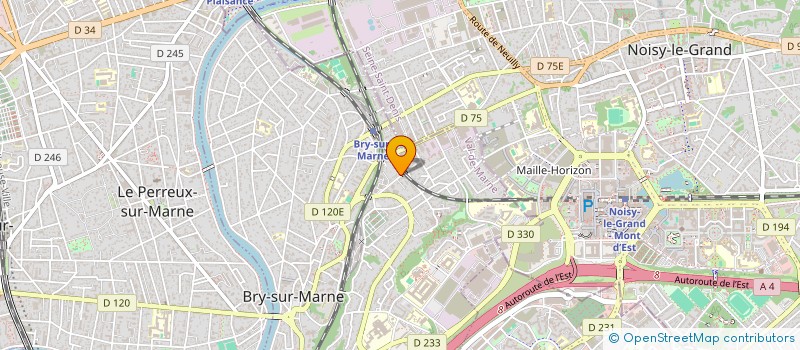 localisation de l'entreprise SCI DES ARTISANS à BRY-SUR-MARNE