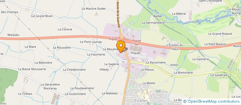 localisation de l'entreprise SCI DES ARTISANS  VITRE