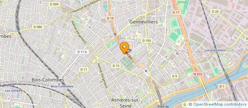 localisation de l'entreprise SCI DES ARTISTES à ASNIERES-SUR-SEINE