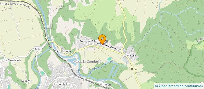 localisation de l'entreprise SCI DES ARTISTES  AUZAT-LA-COMBELLE