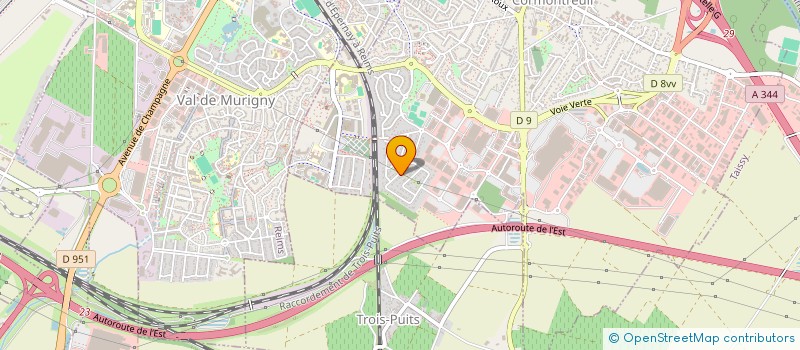 localisation de l'entreprise SCI DES ARTISTES  CORMONTREUIL