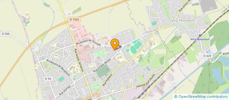 localisation de l'entreprise SCI DES ARTS à CHAUNY