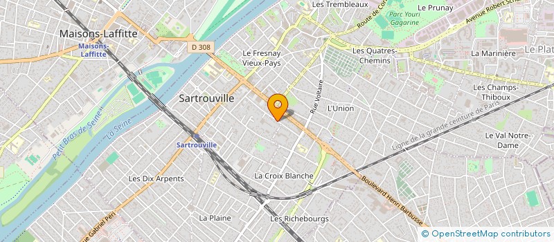 localisation de l'entreprise SCI DES ARTS  SARTROUVILLE