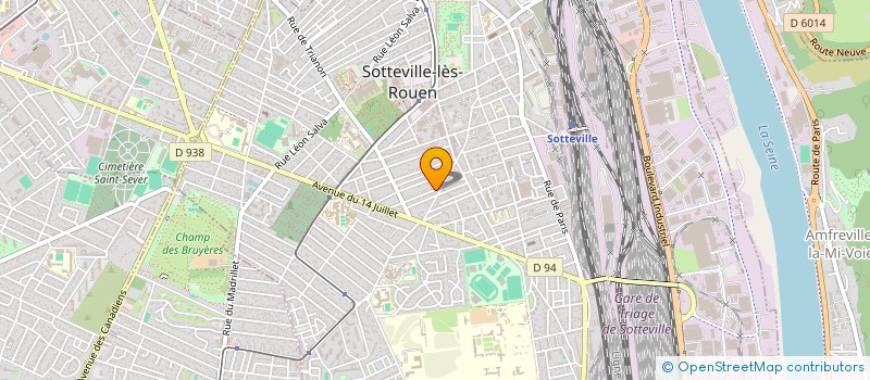localisation de l'entreprise SCI DES ARTS à SOTTEVILLE-LES-ROUEN