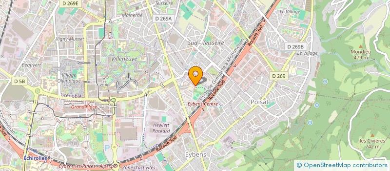 localisation de l'entreprise SCI DES ARTS  EYBENS