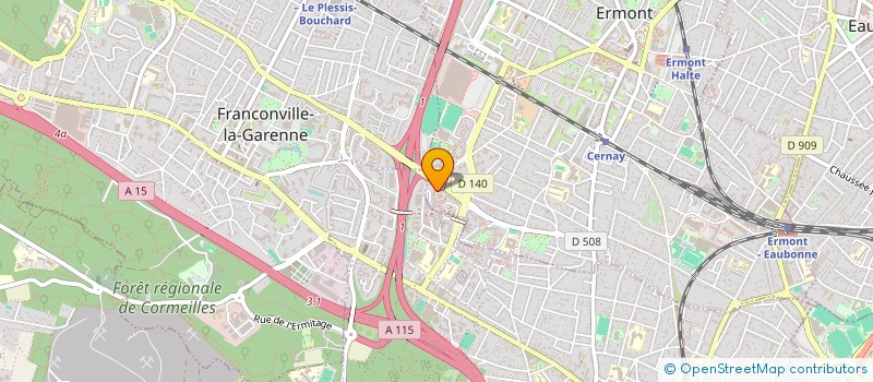 localisation de l'entreprise SCI DES ARTS à ERMONT