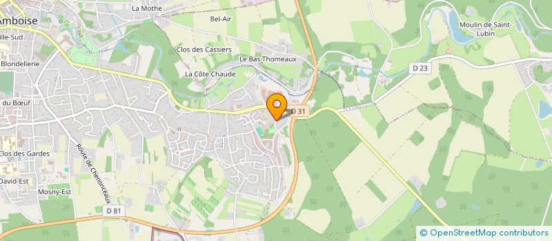 localisation de l'entreprise SCI DES ARTS  AMBOISE