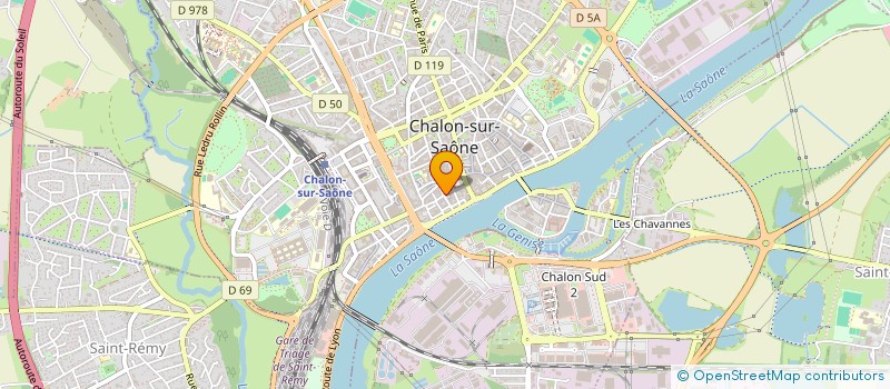 localisation de l'entreprise SCI DES ARTS  CHALON-SUR-SAONE