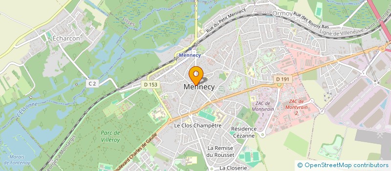 localisation de l'entreprise SCI DES AS  MENNECY