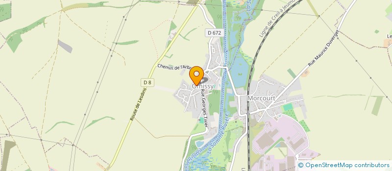 localisation de l'entreprise SCI DES ATELIERS  OMISSY