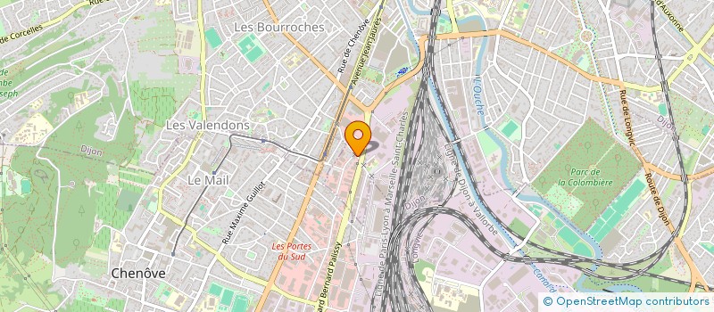 localisation de l'entreprise SCI DES ATELIERS à DIJON