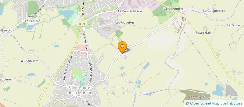 localisation de l'entreprise SCI DES ATELIERS DE LA CHAPELLE à SEVREMOINE