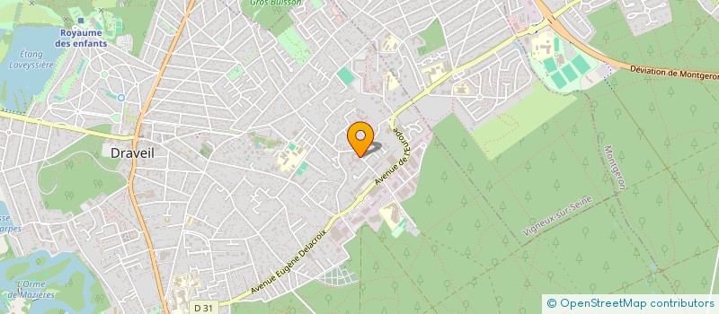 localisation de l'entreprise SCI DES ATELIERS DE MAINVILLE à DRAVEIL