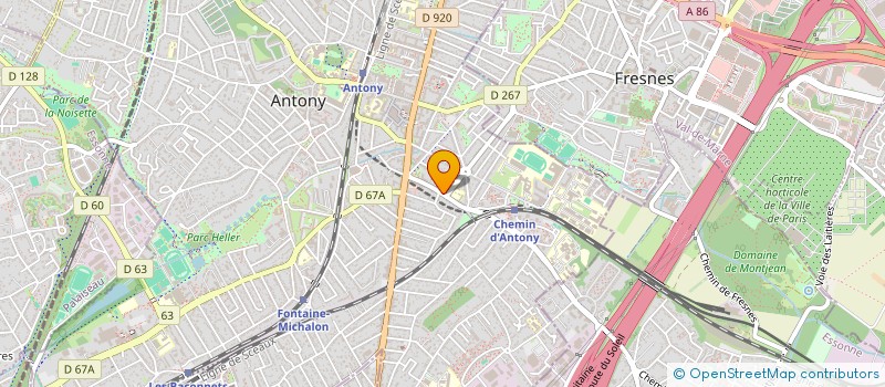 localisation de l'entreprise SCI DES ATELIERS GUILLEBAUD à ANTONY