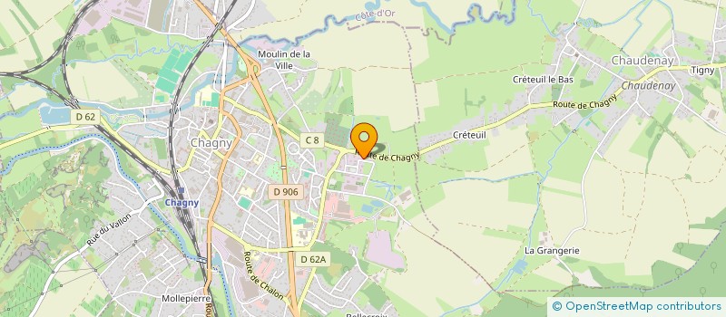 localisation de l'entreprise SCI DES ATELIERS NOIROTS  CHAGNY