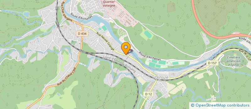 localisation de l'entreprise SCI DES ATELIERS VALENTIN à EPINAL