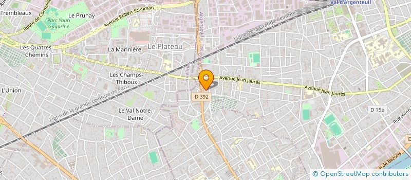 localisation de l'entreprise SCI DES AUBEPINES  COLOMBES