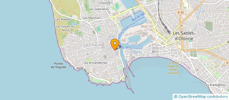 localisation de l'entreprise SCI DES AUBEPINES à LES SABLES D'OLONNE