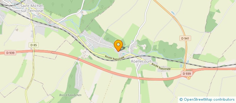 localisation de l'entreprise SCI DES AUBEPINES  ROELLECOURT