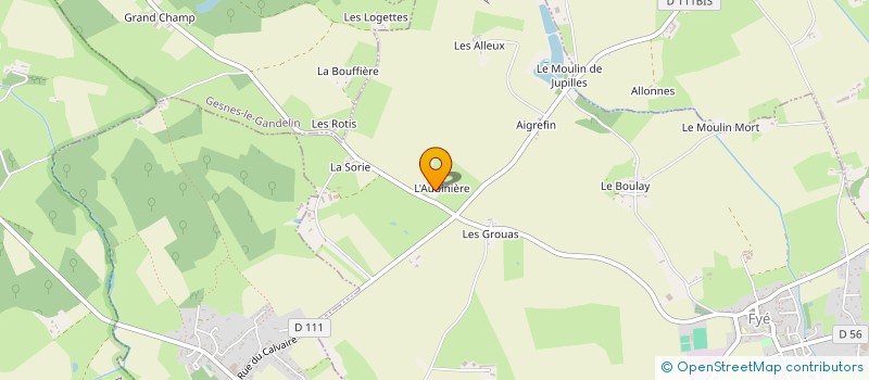 localisation de l'entreprise SCI DES AUBLEUX  FYE