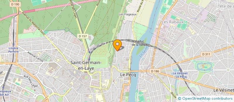 localisation de l'entreprise SCI DES AUGES MARRAINES  LE PECQ