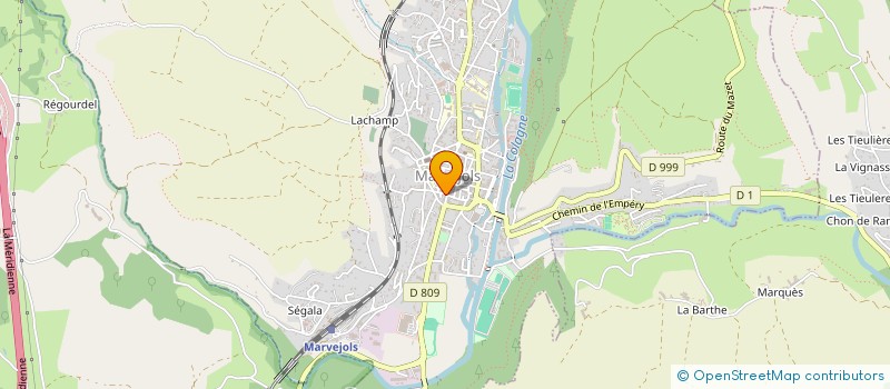 localisation de l'entreprise SCI DES AUGUSTINS  MARVEJOLS