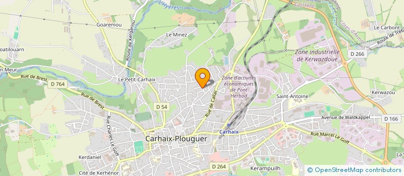 localisation de l'entreprise SCI DES AUGUSTINS  CARHAIX-PLOUGUER