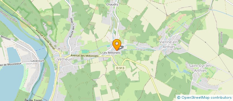 localisation de l'entreprise SCI DES AULNAIES  AMENUCOURT