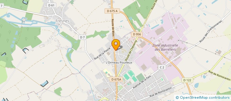 localisation de l'entreprise SCI DES AULNES  LE CONTROIS-EN-SOLOGNE