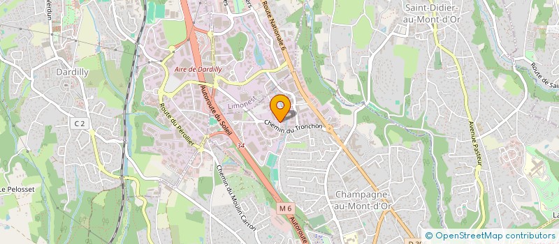 localisation de l'entreprise SCI DES AULNES  CHAMPAGNE-AU-MONT-D'OR