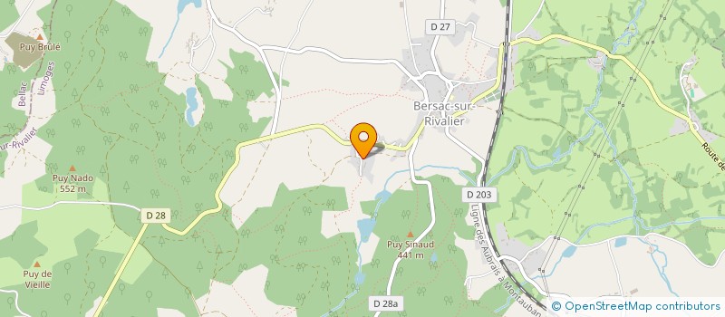 localisation de l'entreprise SCI DES AULNES  BERSAC-SUR-RIVALIER