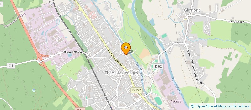 localisation de l'entreprise SCI DES AULNES  THAON-LES-VOSGES