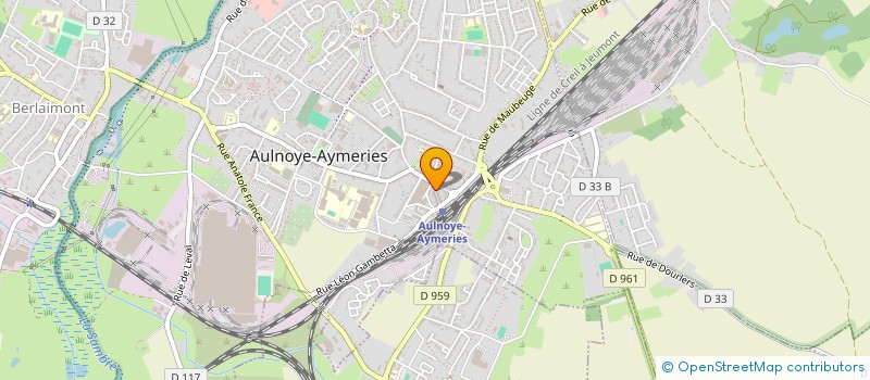 localisation de l'entreprise SCI DES AULNES  AULNOYE-AYMERIES