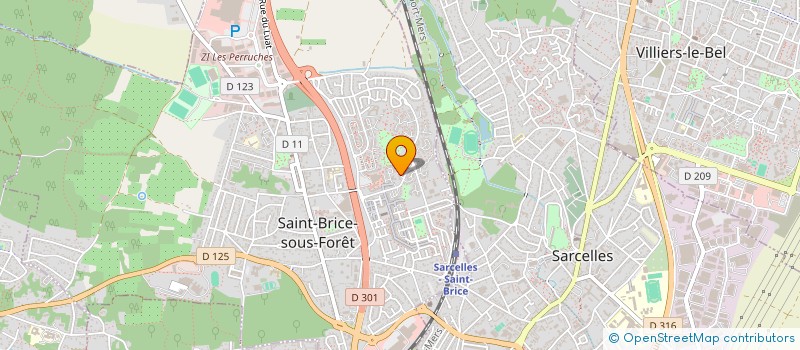 localisation de l'entreprise SCI DES AULNES  SAINT-BRICE-SOUS-FORET