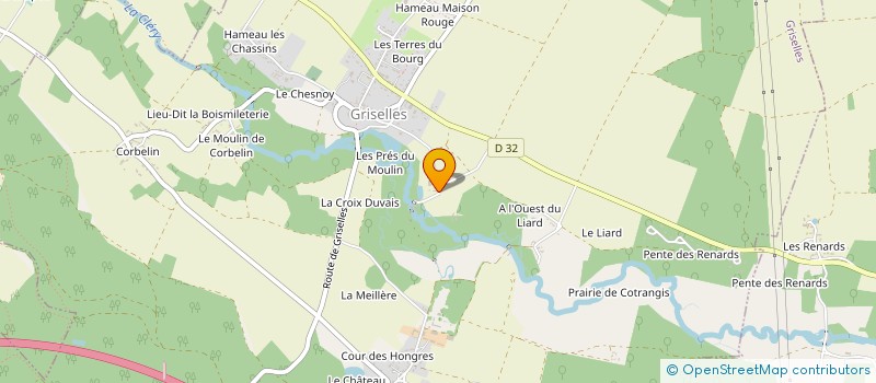 localisation de l'entreprise SCI DES AULNES DE COURVILAINE à GRISELLES
