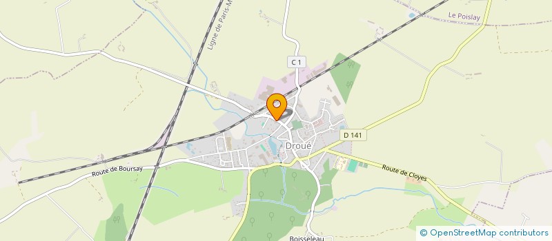 localisation de l'entreprise SCI DES AULX  DROUE