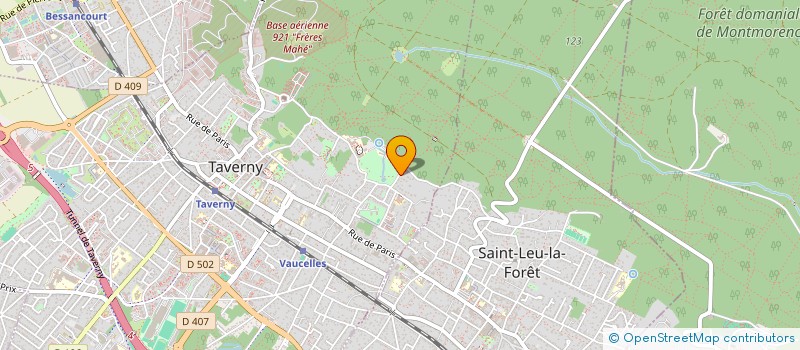 localisation de l'entreprise SCI DES AUMUSSES  TAVERNY