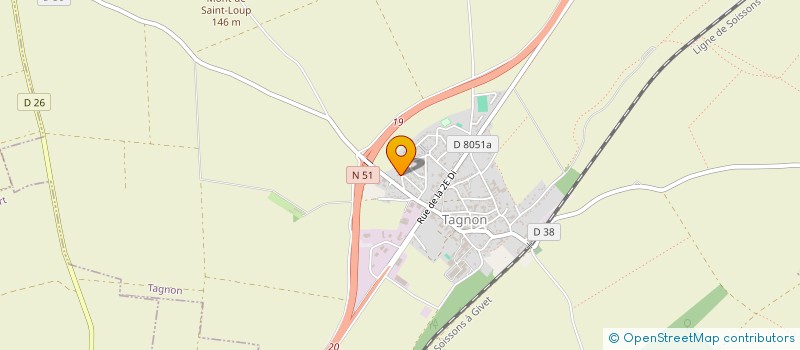 localisation de l'entreprise SCI DES AVERGERES  TAGNON