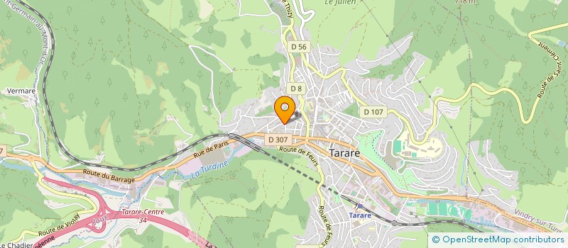 localisation de l'entreprise SCI DES AYETS  TARARE