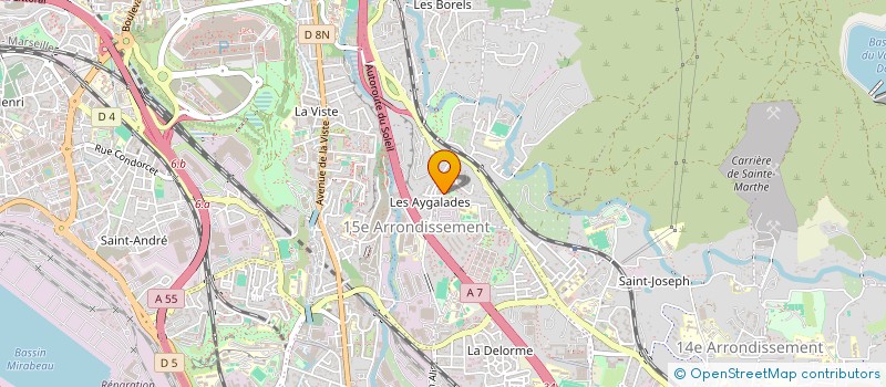 localisation de l'entreprise SCI DES AYGALADES à MARSEILLE