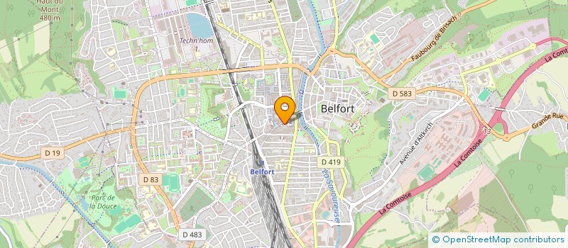 localisation de l'entreprise SCI DES BAINS à BELFORT