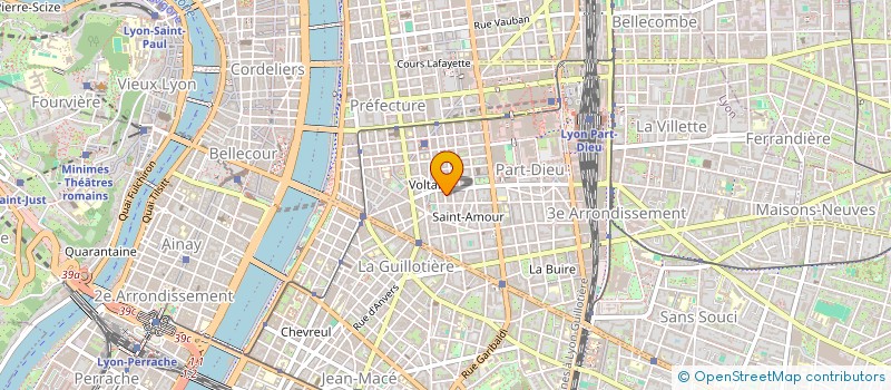 localisation de l'entreprise SCI DES BAINS  LYON